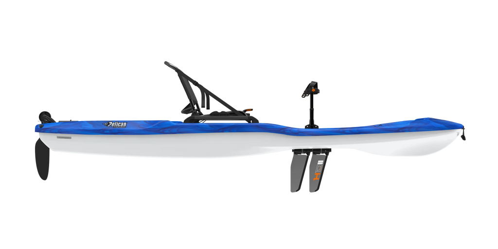 Sit-on-Top Recreational Pedal Kayak - 10 ft - Vapor Deep Blue/White V29004