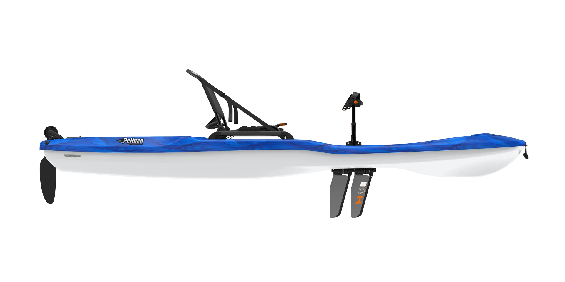 Sit-on-Top Recreational Pedal Kayak - 10 ft - Vapor Deep Blue/White V29004