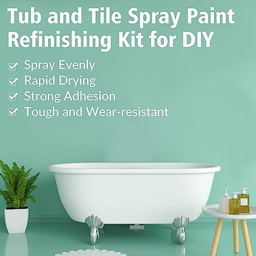 White 450ml (2 Pack) Tub and Tile Spray Paint J971926