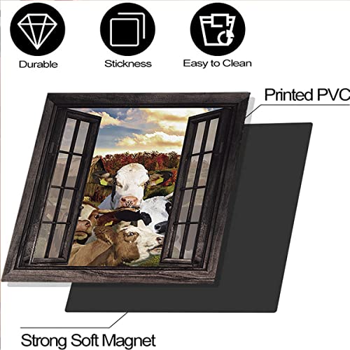 Vinyl Farm Cow Dishwasher Cover Sticker 23"x17" Z91271