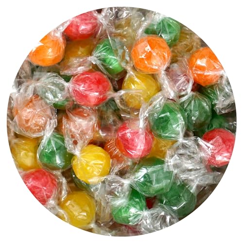 Assorted Sour Candy Balls, 1 Pound Bulk Candy, Individually Wrapped Hard Candy N898993