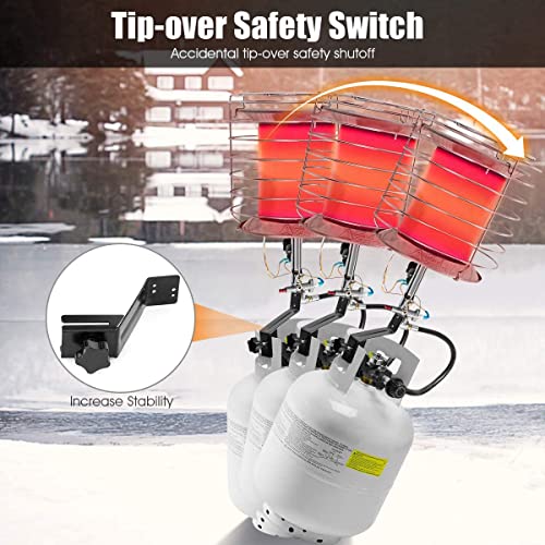 35,000-42,000 BTU Portable Propane Heater with Tip-over Switch & Safety Shut-off H4304