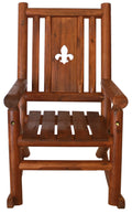 Brown Wood Outdoor Patio Rocking Chair I4151