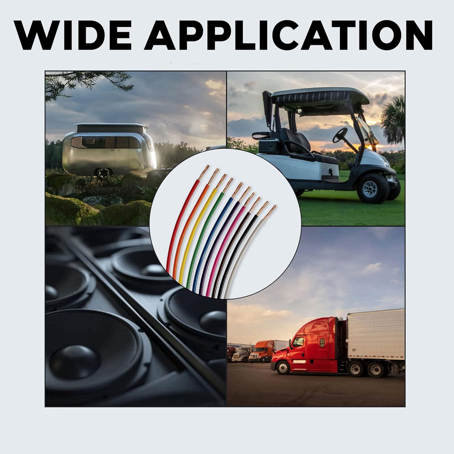 16-Gauge Automotive Primary Wire Bundle (100ft Each, Red & Black) C30749