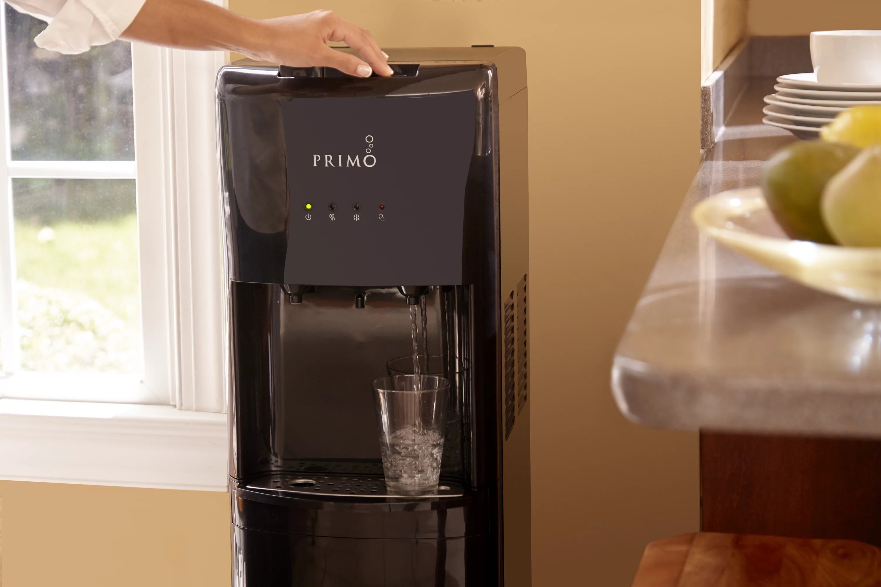 Black Bottom Loading Hot Cold Water Dispenser L1081
