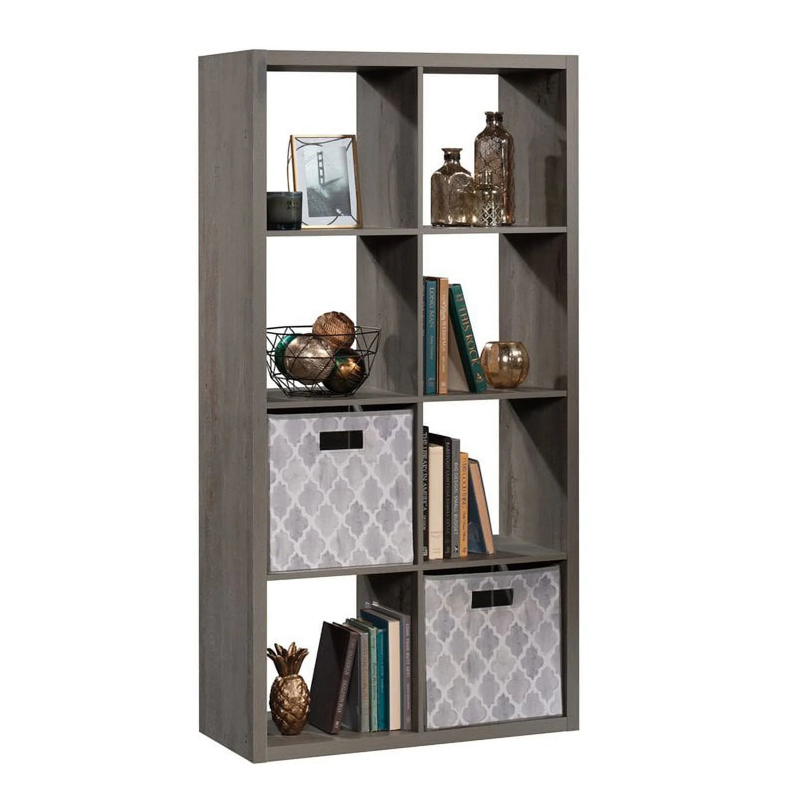 8-Cube Organizer Storage Bookshelf, Mystic Oak Finish Z280