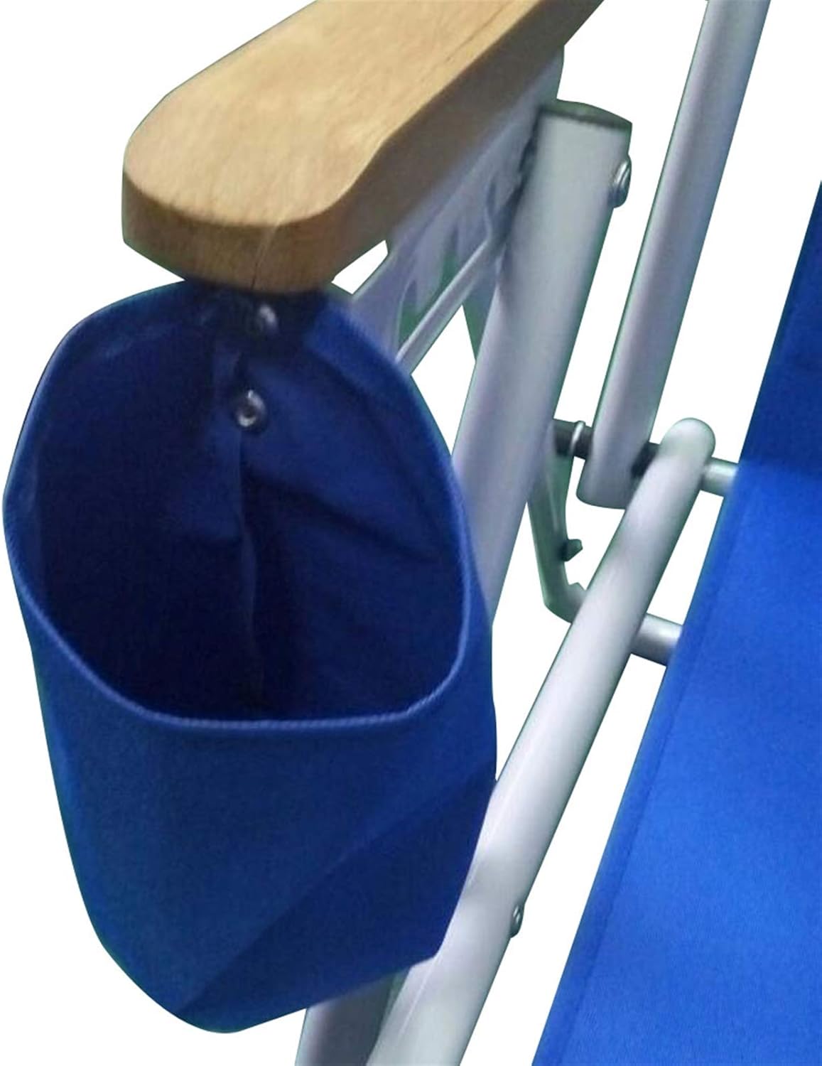 Blue Folding Heavy Duty Camping Chair with Storage Pouch H2637