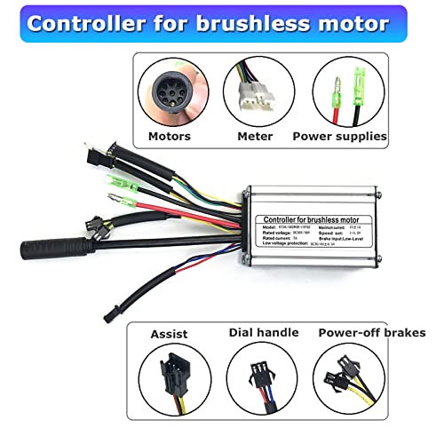 48V 350W Rear Hub Motor Ebike Conversion Kit with LCD Display Q9935