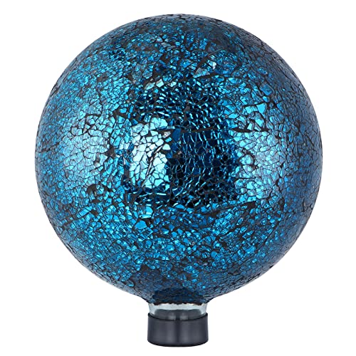 10-Inch Glass Gazing Ball Navy Blue G543847