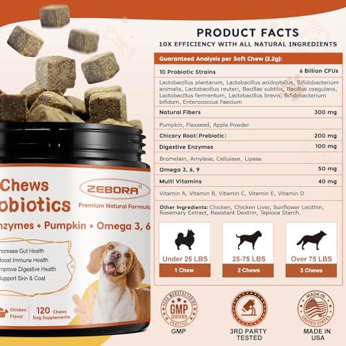 120 Soft Chews Probiotics for Dogs X311544