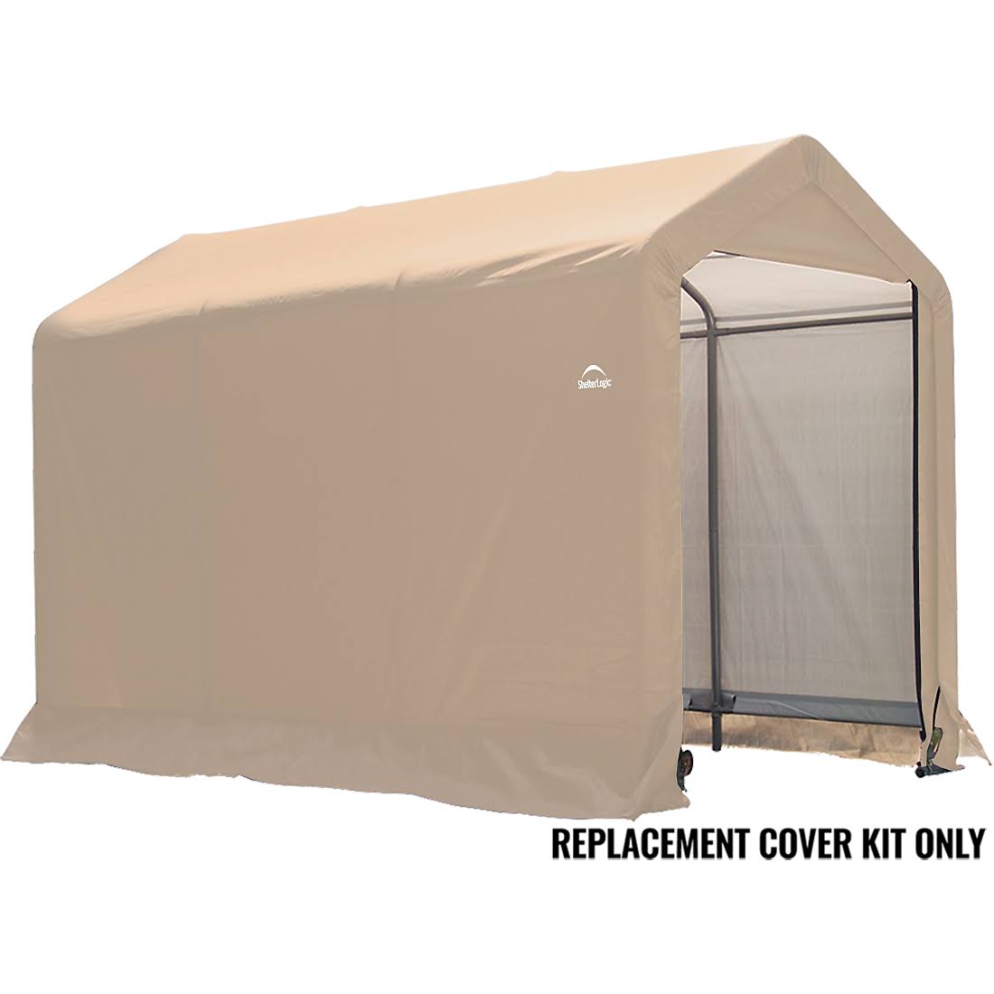 Replacement Cover Kit for Shed-in-a-Box 6 ft. x 10 ft. x 6 ft. 6 in. Heavy Duty PVC 14.5 oz. Tan L566214