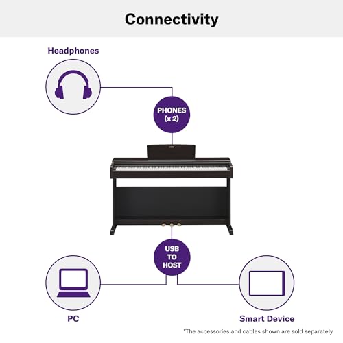 88-Key Weighted Action Digital Piano, Dark Rosewood L319