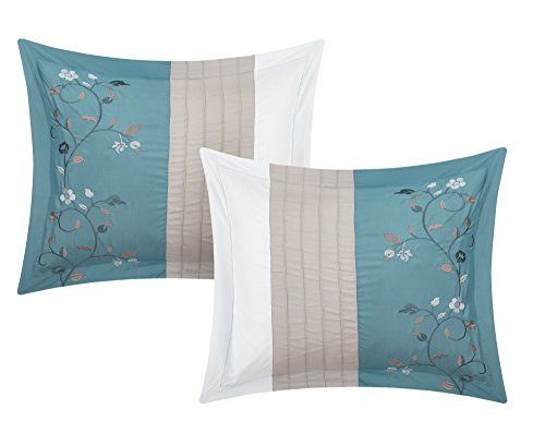 20 Piece Queen Navy Comforter Set E7744