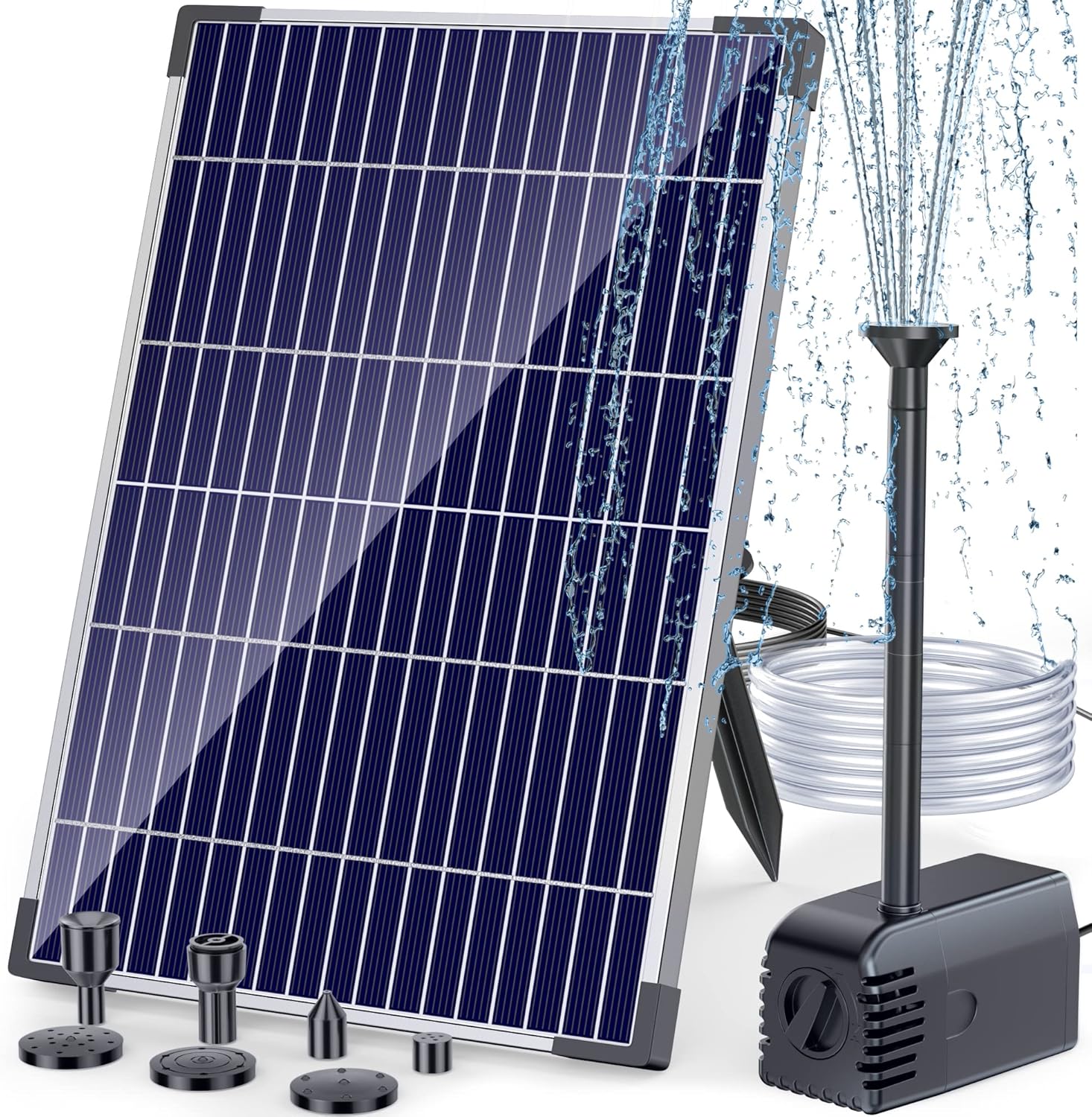 12 Watt Solar Fountain Pump Kit with PVC Tubing S6458
