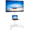 Mobile TV Cart for 23-60 Inch TVs, Height Adjustable Rolling Floor Stand with Wheels, Max VESA 400x400mm A565