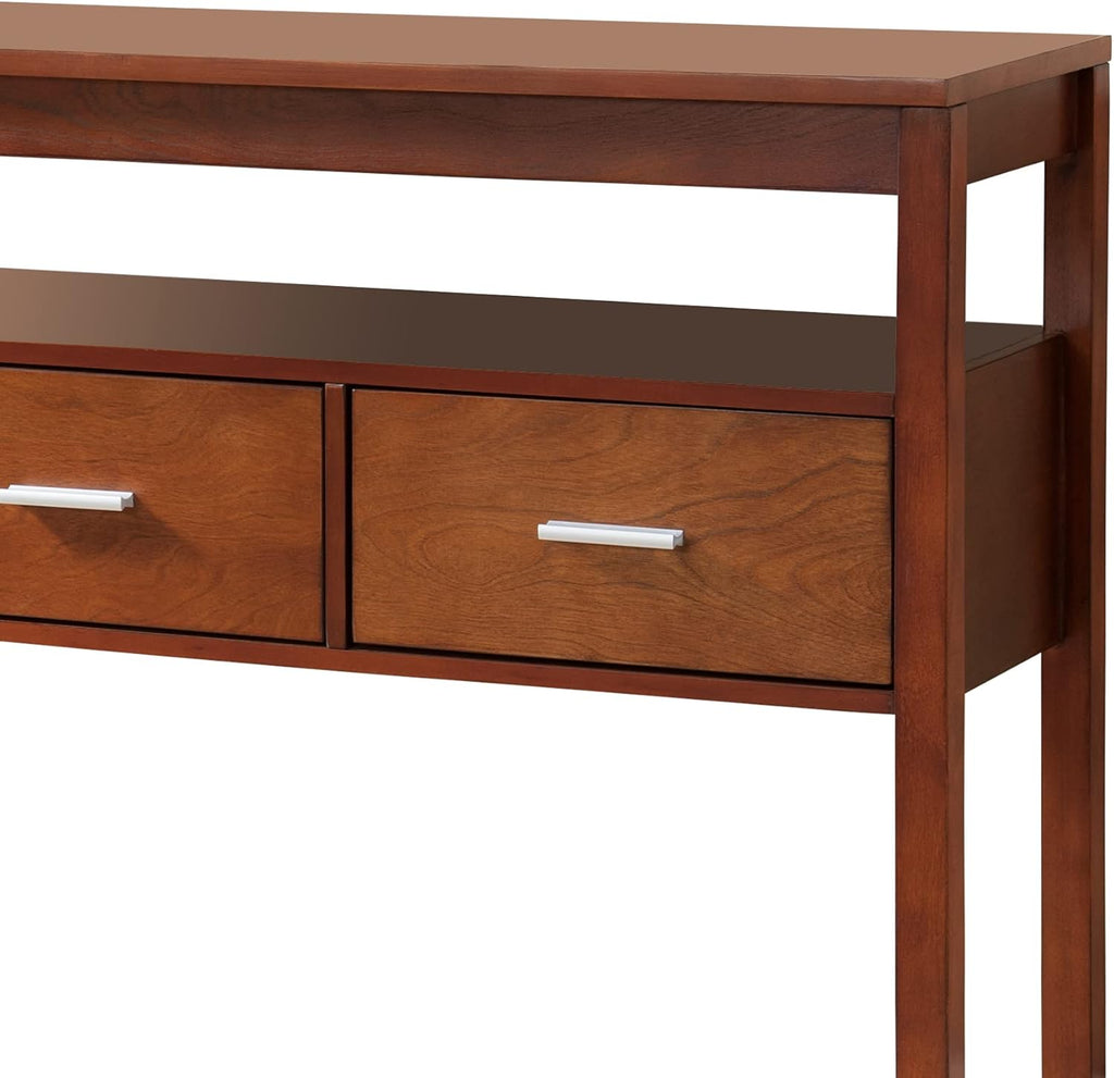 Walnut Wood Console Table L40633