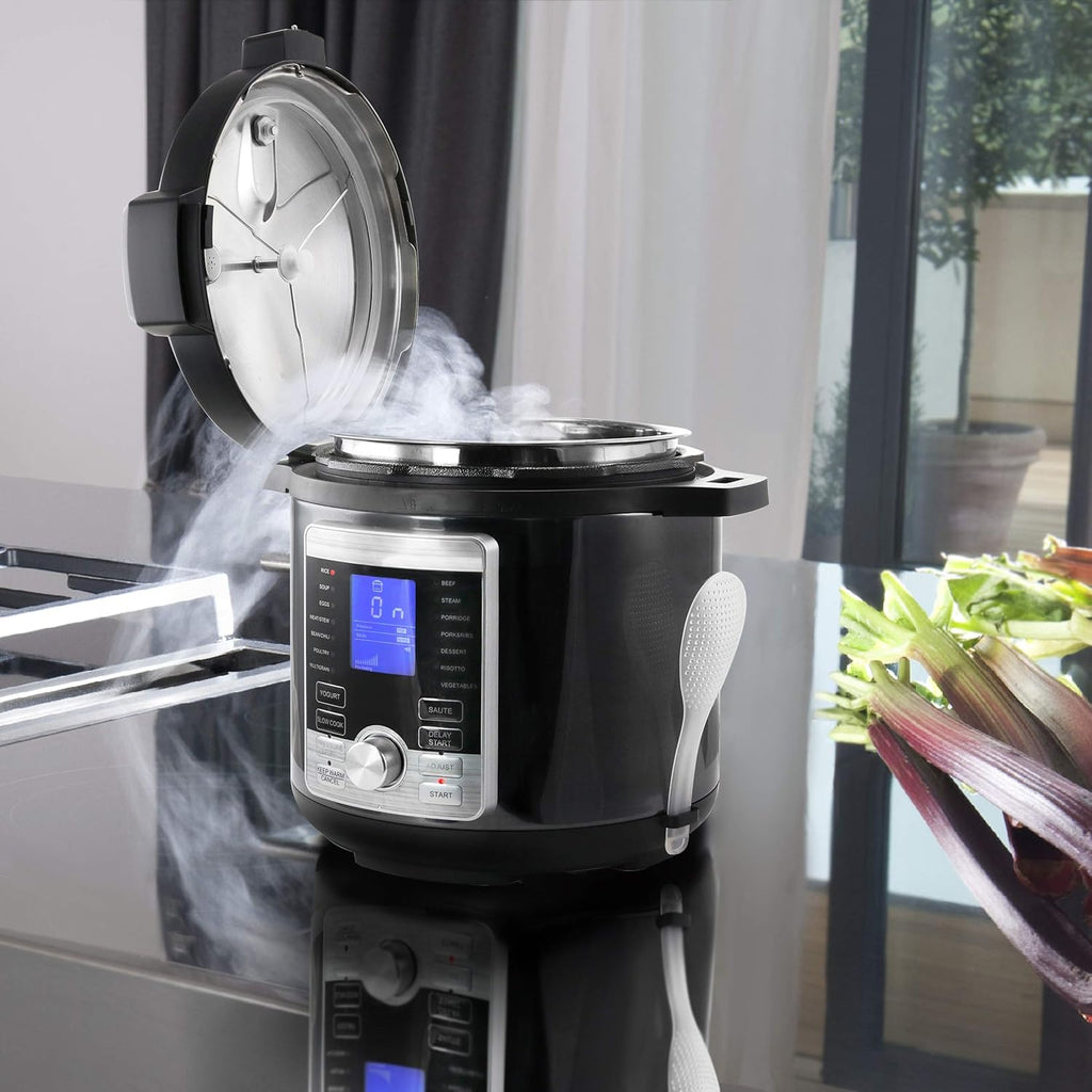 6 Quart Stainless Steel Electric Digital Pressure Cooker E703