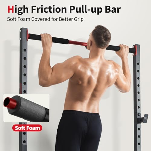 Adjustable Squat Rack with Pull-Up Bar U5134