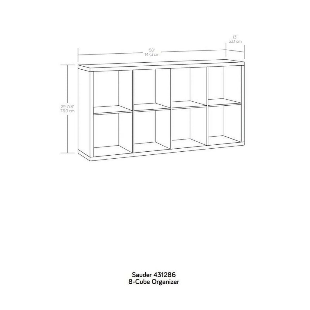 8-Cube Organizer Storage Bookshelf, Mystic Oak Finish Z280