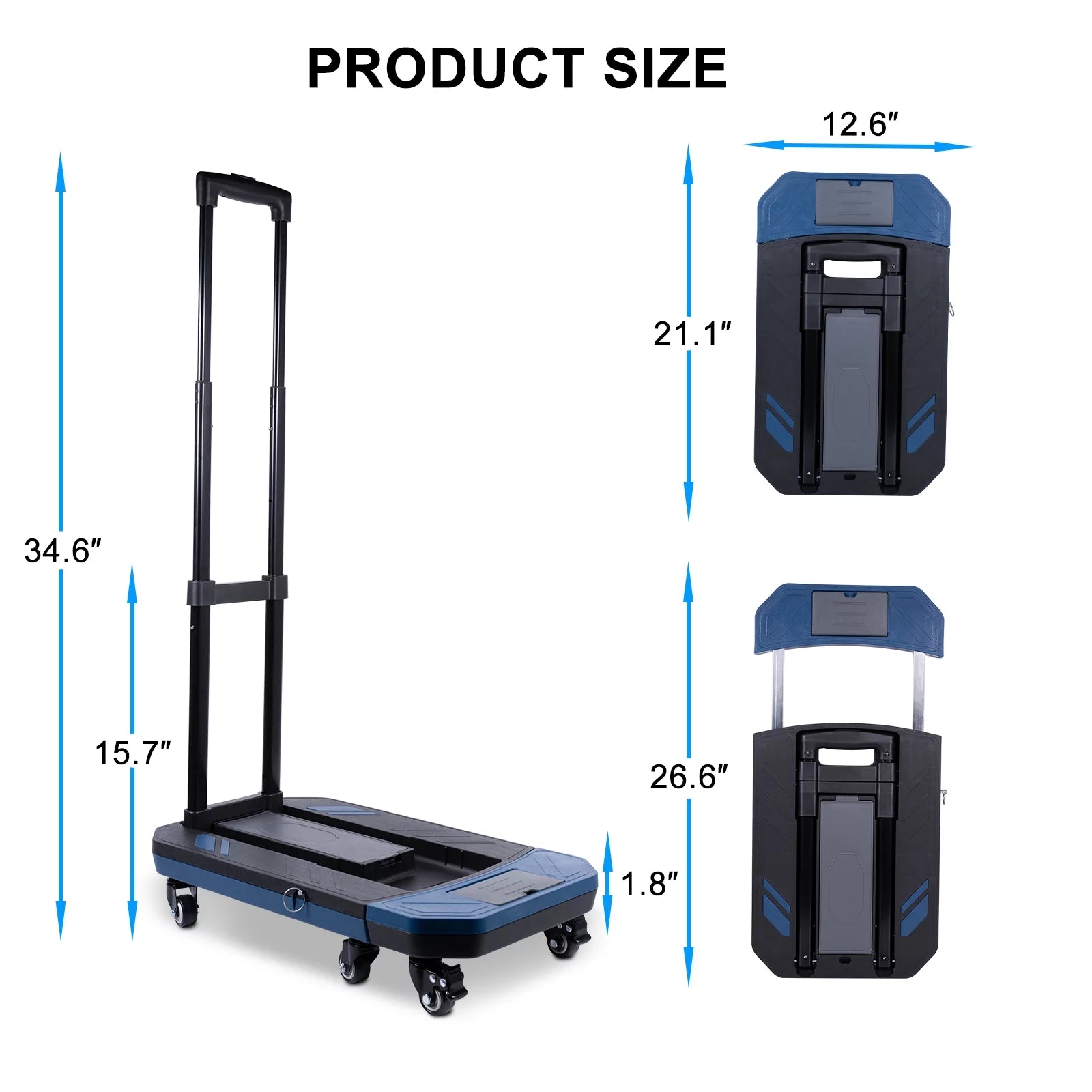 Folding Hand Truck with 6 Wheels H5481