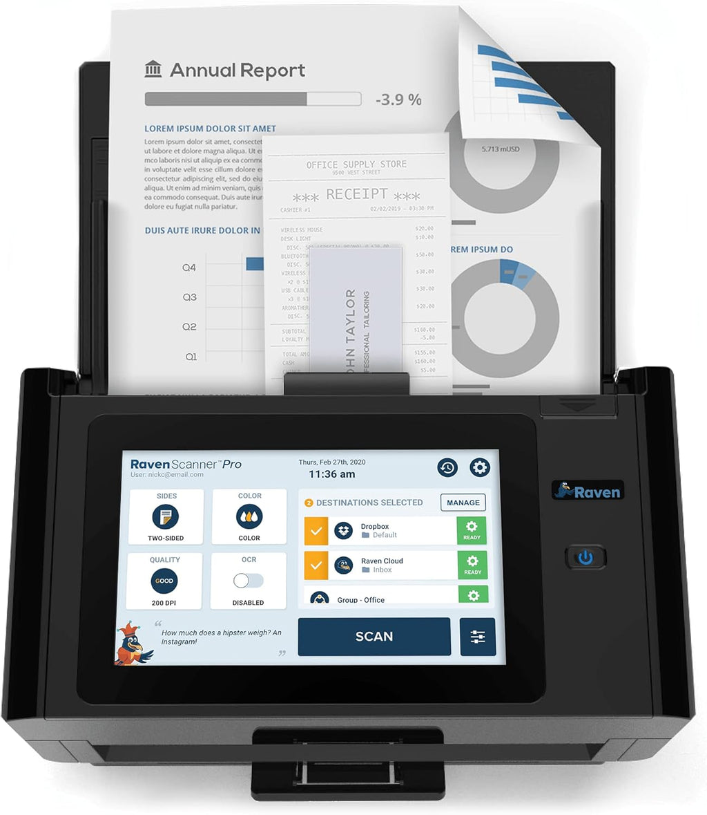 Huge Touchscreen High Speed Color Duplex Feeder Scanner B658855