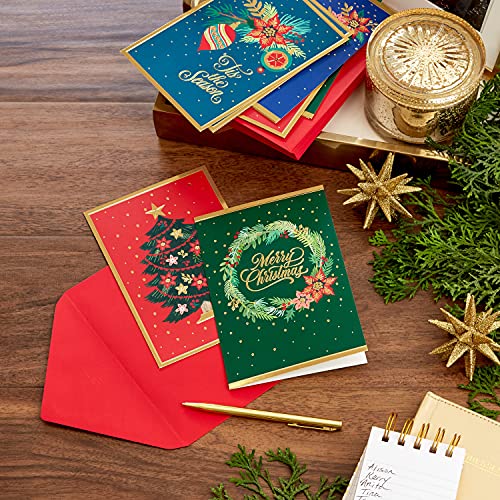 40 Cards and Envelopes Boxed Christmas Cards E670