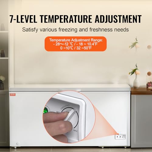 12.8 Cu.ft Chest Freezer with 4 Removable Baskets M7477