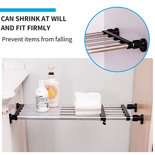 Black Adjustable Metal Shelf Rod V897