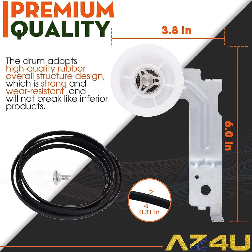 Dryer Repair Kit with Rollers Belt Pulley S35881