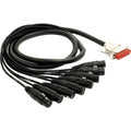 8 Channel DB25-XLR Female Snake Cable 20 ft. S7558