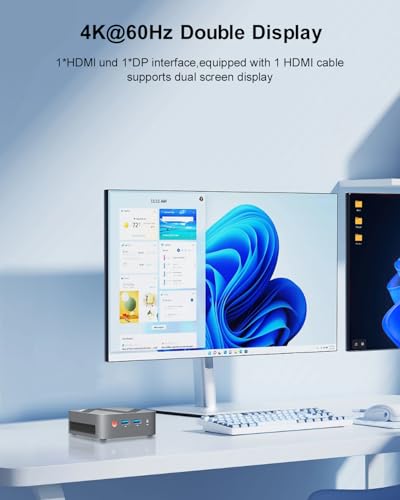 Mini PC with Intel CPU N150, 16 GB DDR4 RAM 512 GB M.2 SSD Z9774