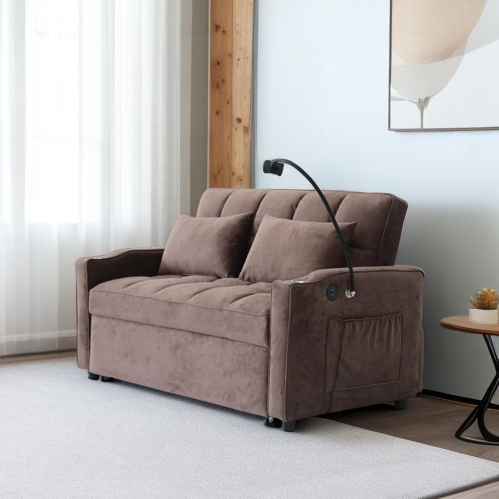 Sleeper Reclining Sofa Bed with Pillow G194