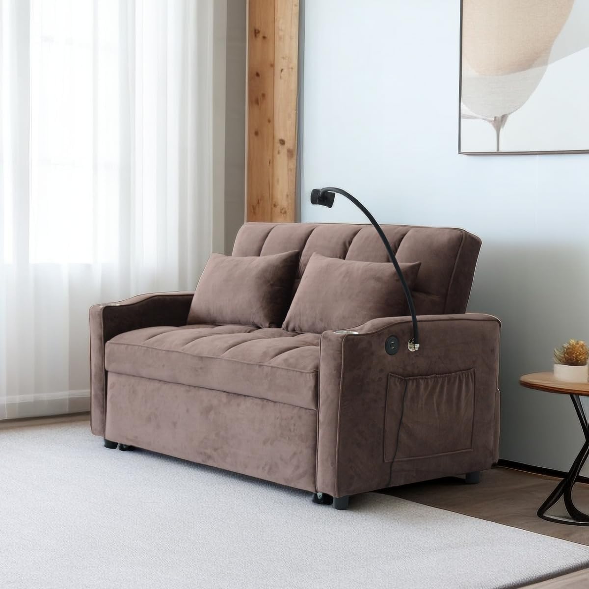 Sleeper Reclining Sofa Bed with Pillow G194
