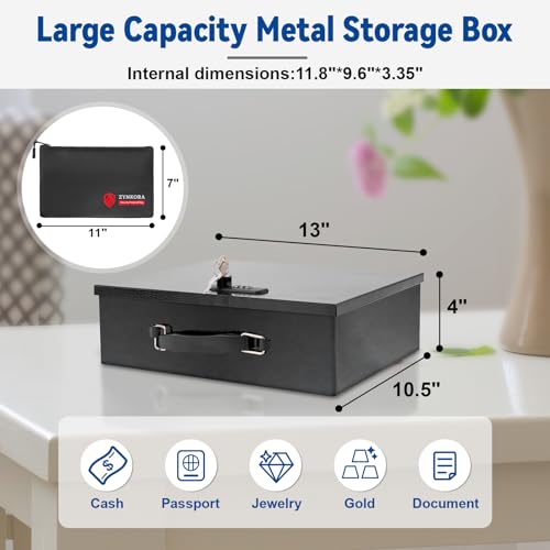 Fireproof Document Box with Combo Lock F586