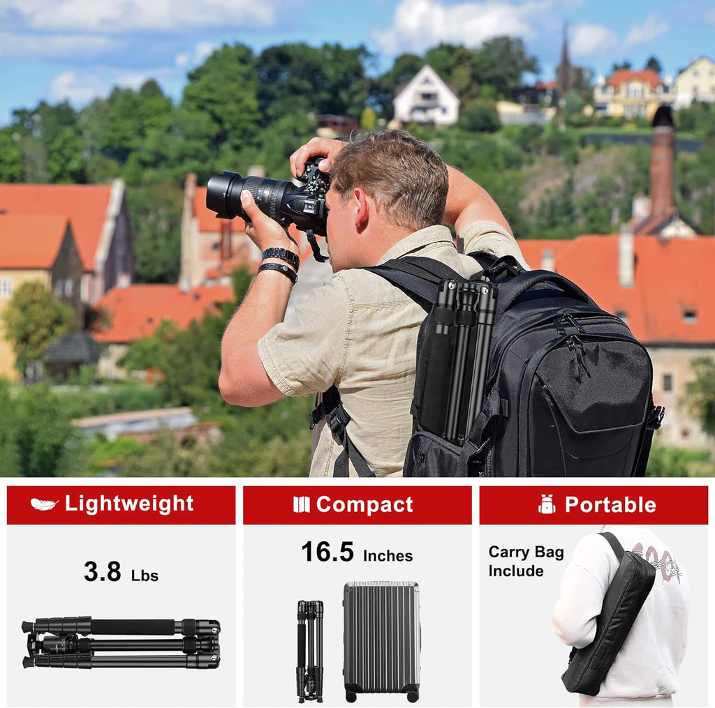81" Heavy Duty Travel Tripod Black D26541