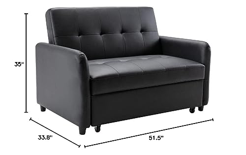 Brown Pull-Out Sofa Bed D43461