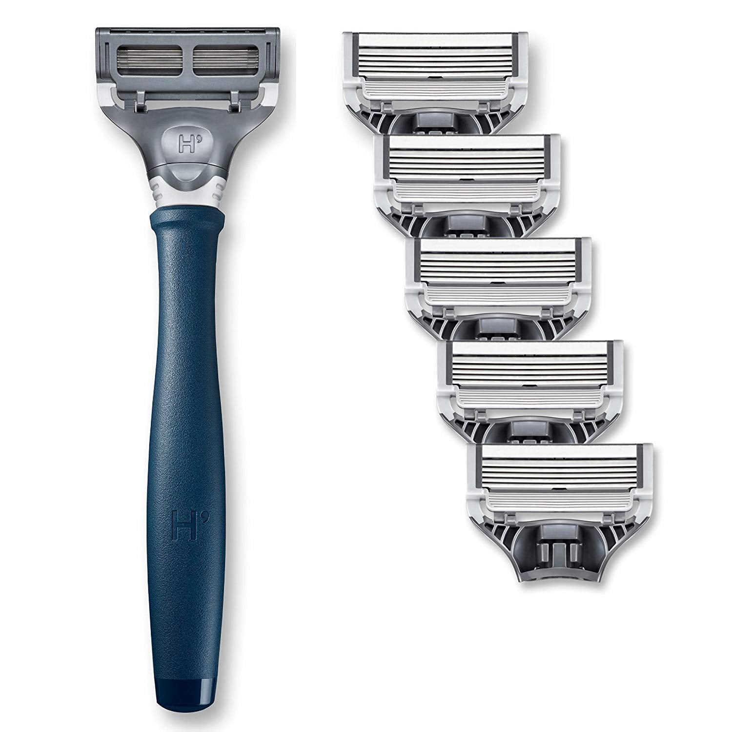 Navy Blue Razor Set with 6 Razor Blades B22949