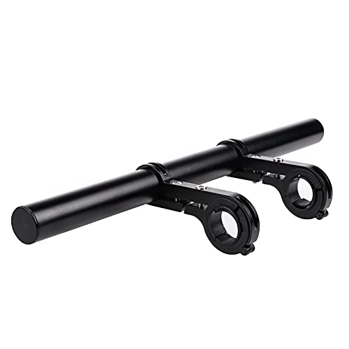 Black Aluminum Alloy 30cm Handlebar Extender U458075