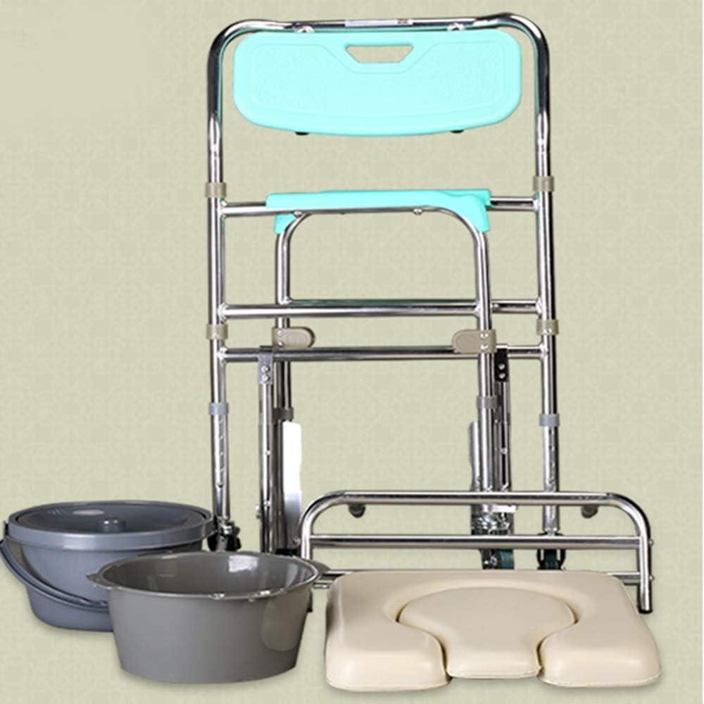 Folding Toilet Seat with Handles and Bucket A487655