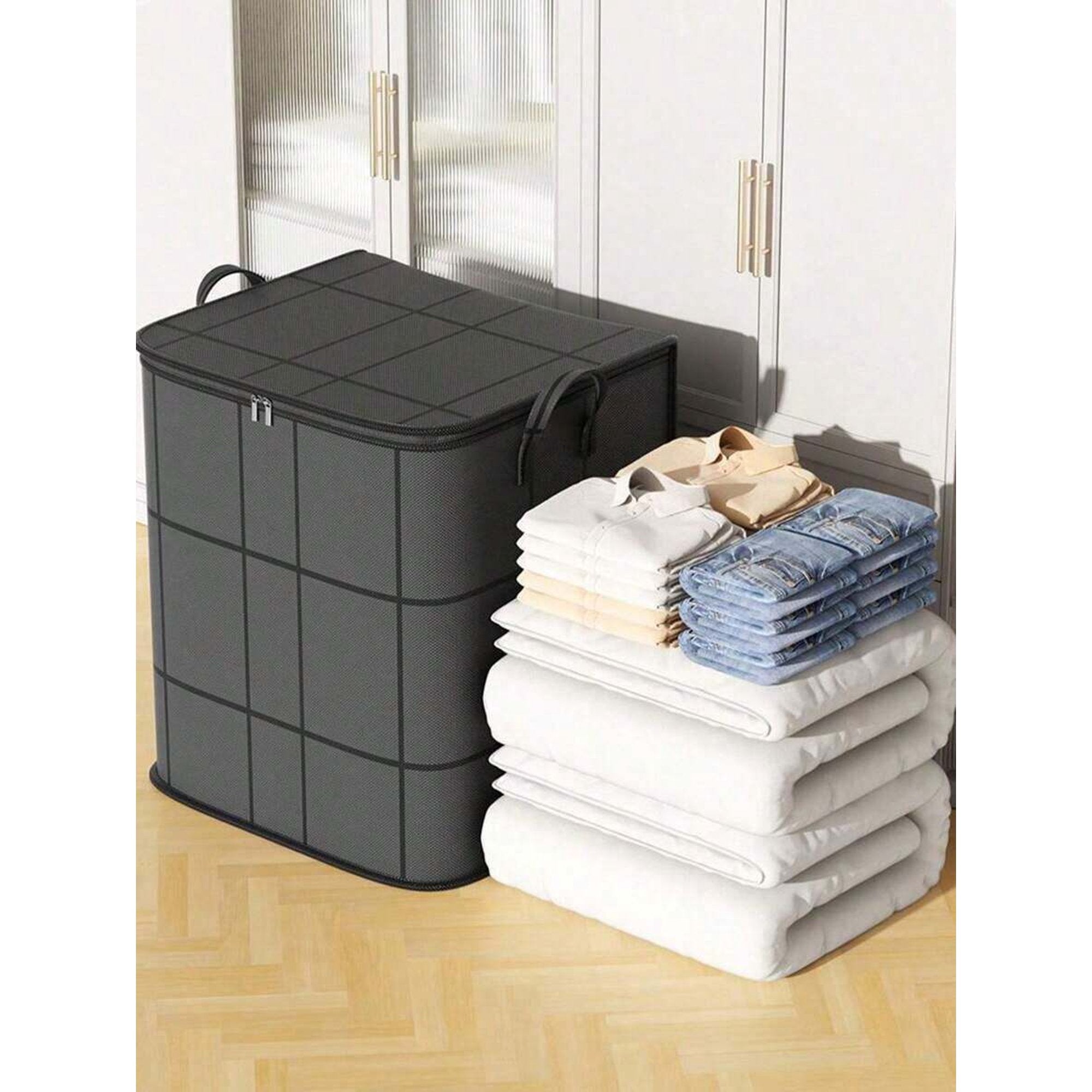 Black Thickened Foldable Storage Bag F1276