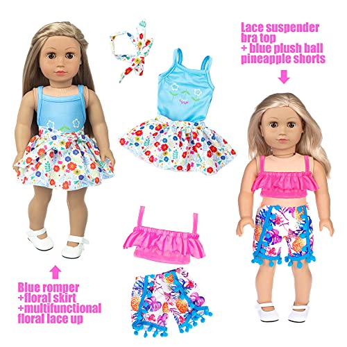 18 Inch Doll Fashion Clothes 10 Sets N2212