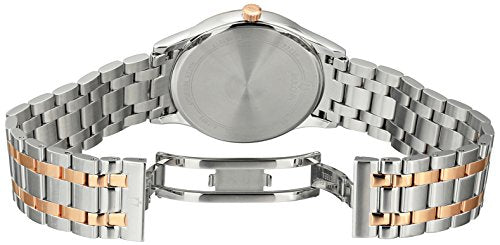 Men's Classic Stainless Steel Watch with Diamonds and Day Date F24319
