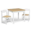 Grey 3 Piece Kids Wood Table and Chair Set D62815