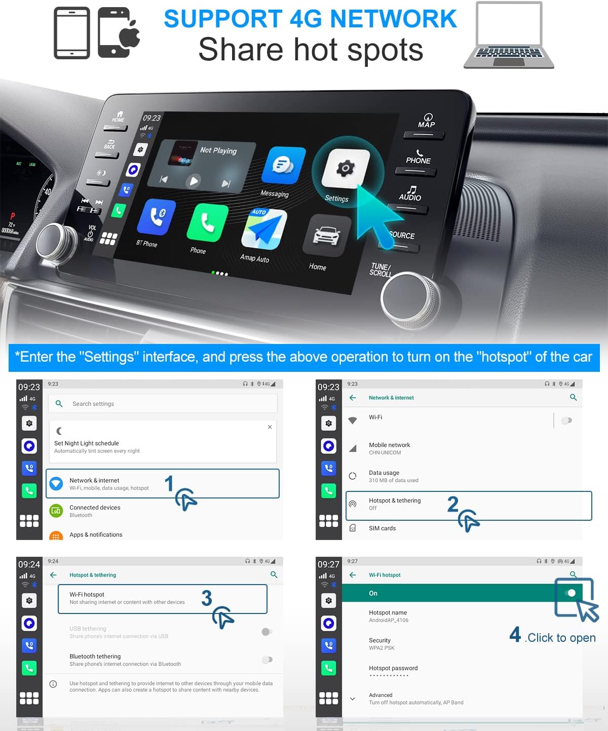 Wireless CarPlay & Wireless Android Auto Car Adapter S869
