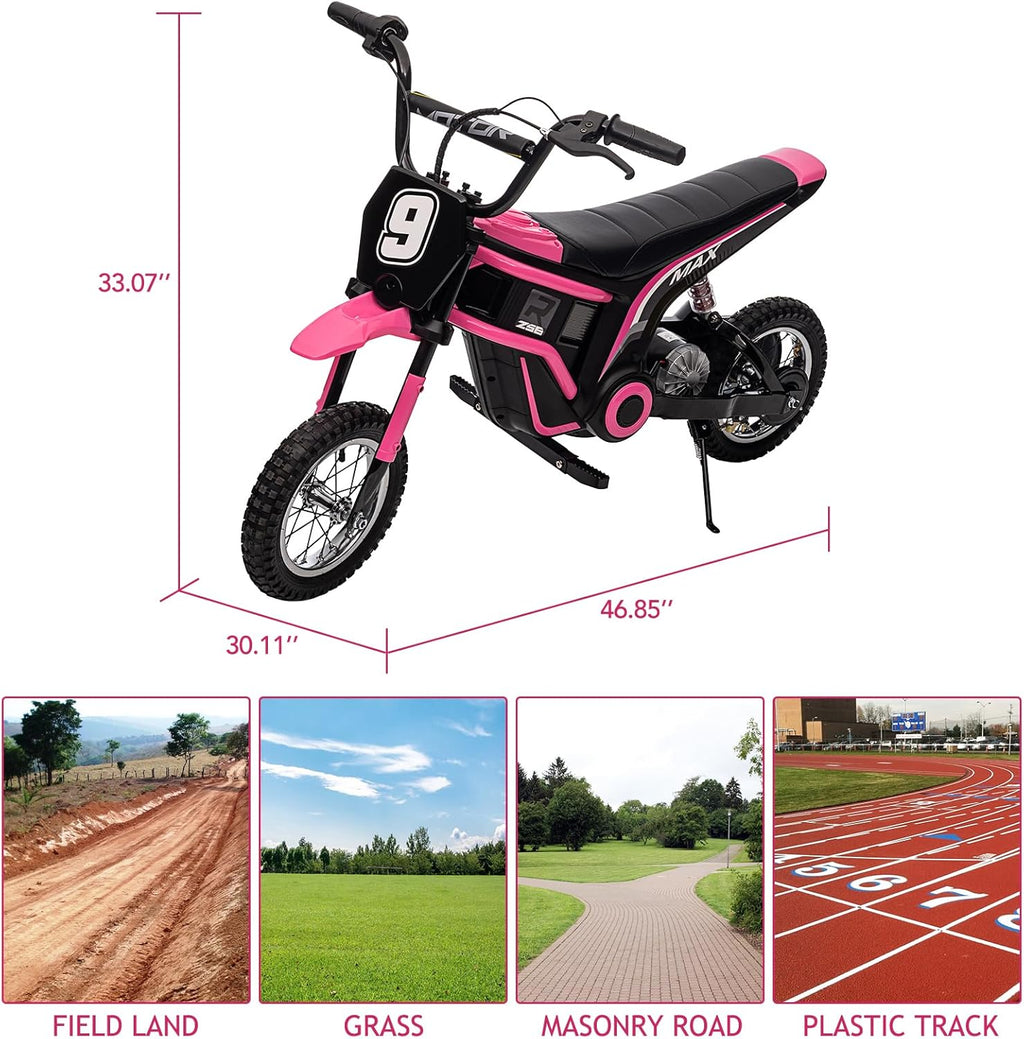 24V Electric Dirt Bike, Pink Y20514