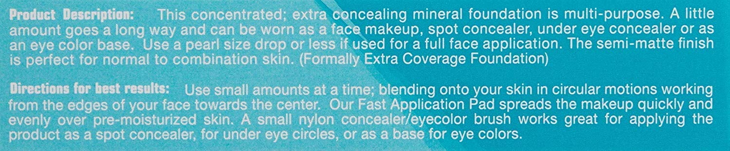 Mineral Foundation Makeup SPF 20 Semi-Matte Finish 15ml F105673