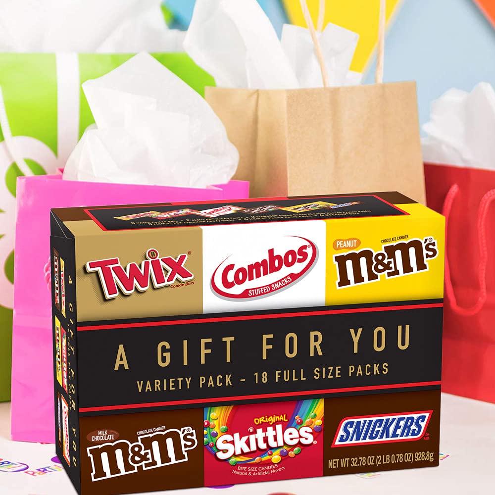 18 Full Size Candy Bars Gift Box, 2.78 pounds N802