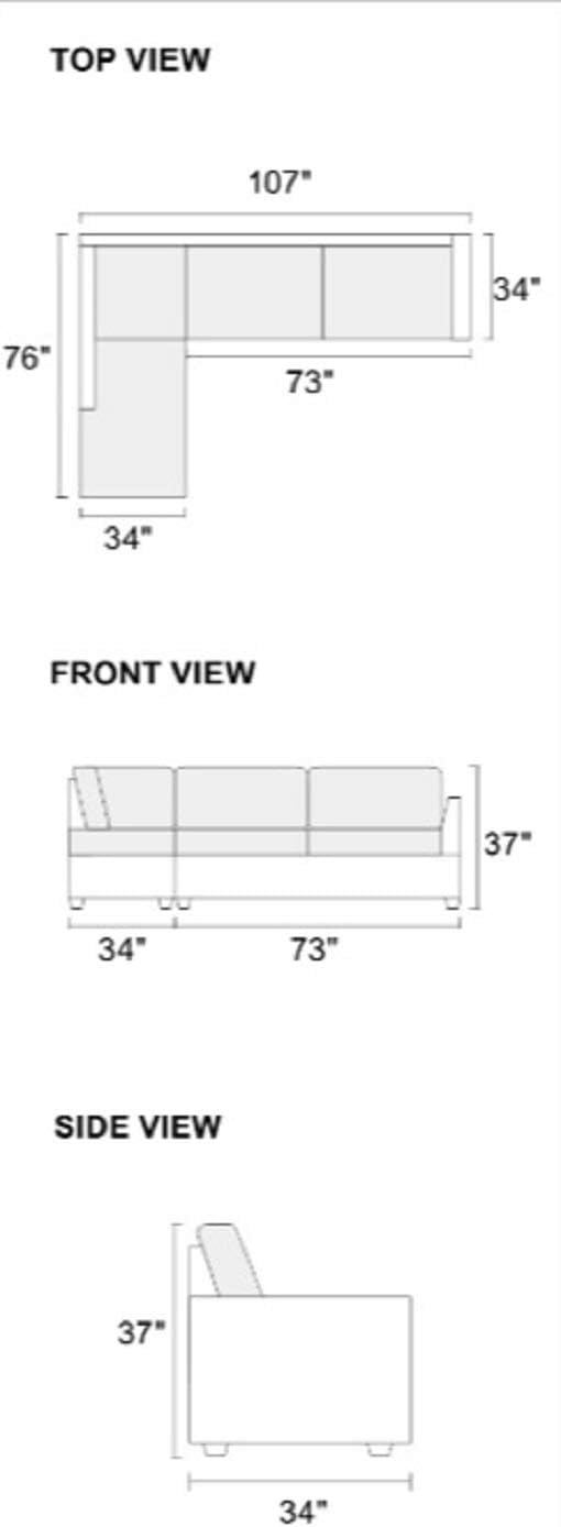Red Velvet Sectional Sofa T36041