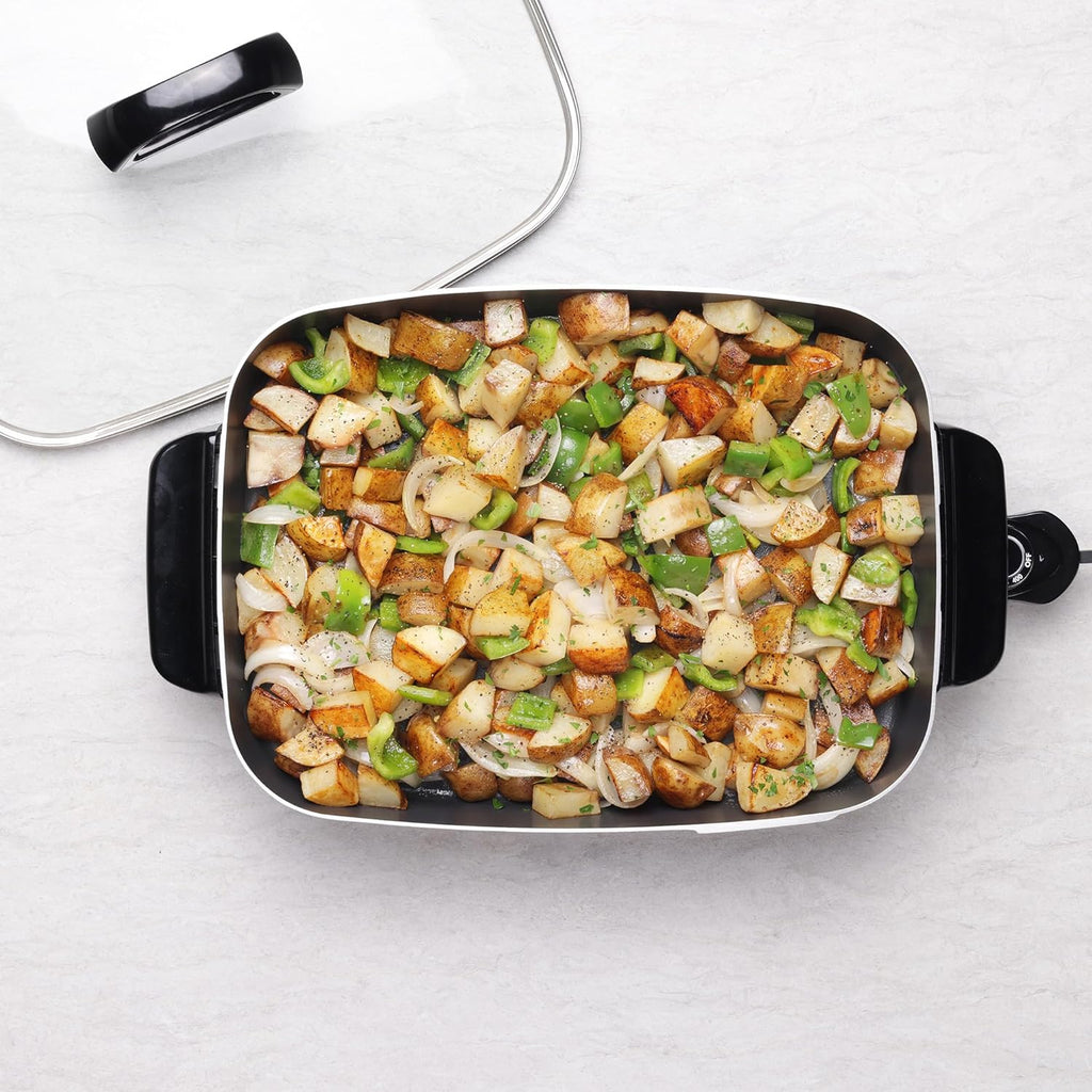 16-Inch Nonstick Electric Skillet with Glass Cover S984