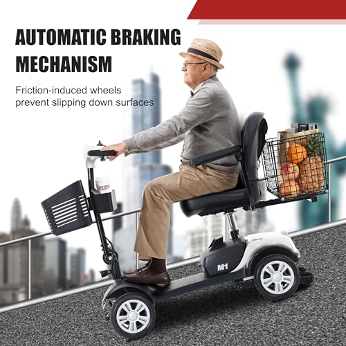 Compact 4 Wheel Electric Mobility Scooter (Black) U97682
